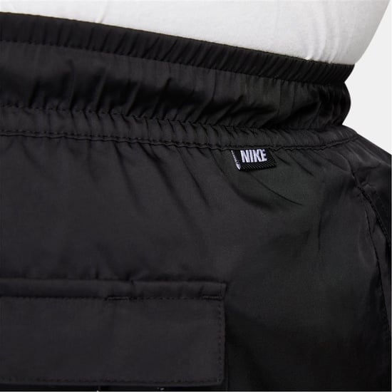 Men's Nike Sportswear Essentials Woven Flow Shorts in Black - Image 6