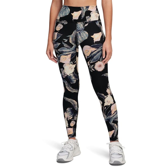 Women's Under Armour Meridian Floral Patterned Leggings in Black - Image 1