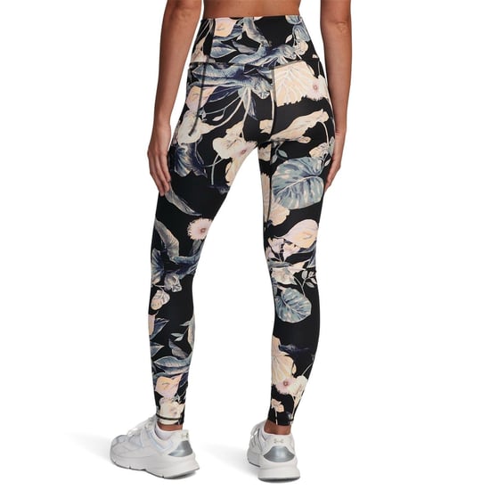 Women's Under Armour Meridian Floral Patterned Leggings in Black - Image 2