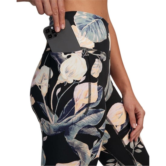 Women's Under Armour Meridian Floral Patterned Leggings in Black - Image 3