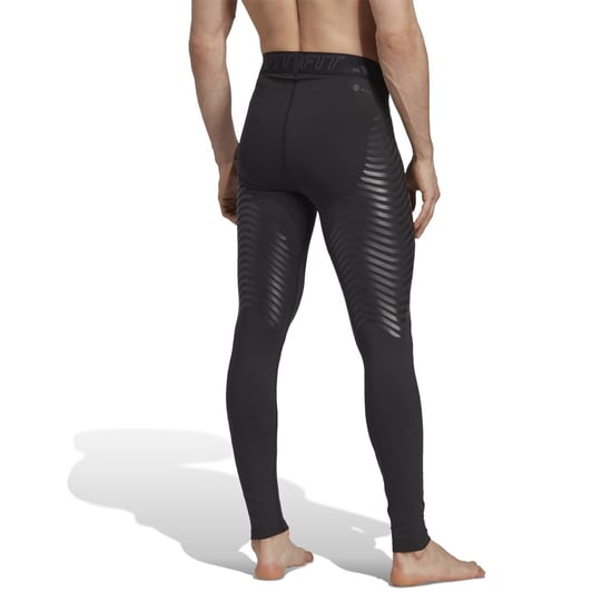 Men's adidas Tf Control Graphic Print Leggings in Black - Image 1