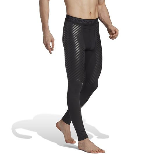 Men's adidas Tf Control Graphic Print Leggings in Black - Image 2