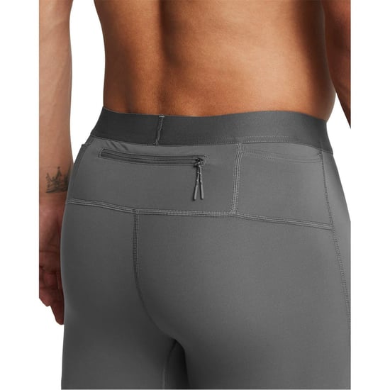 Men's Under Armour Launch Solid Patterned Leggings in Grey - Image 5