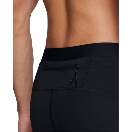 Men's Under Armour Launch Solid Patterned Leggings in Black - Image 5