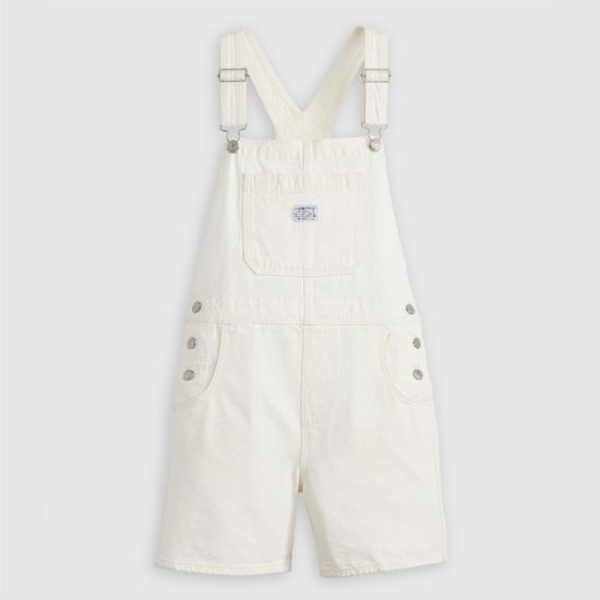 Women's Levis Solid Patterned Utility Overall Shortall in Truth Slip - Image 1