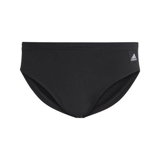 Men's adidas Solid Logo Print Brief in Black - Image 1