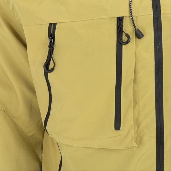 Men's Firetrap Windproof Hooded Long Sleeve Windbreaker in Yellow - Image 5