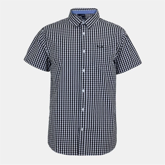 Men's Bench Shirt Ss Esher in Black/White - Image 1