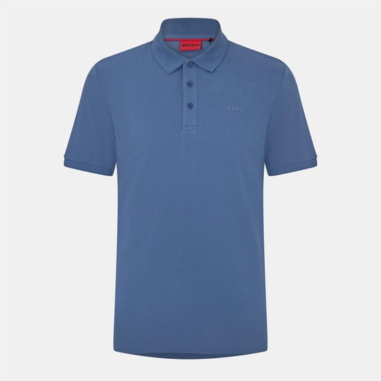 Men's Hugo Donos Polo Shirt in Medium Blue - Image 1