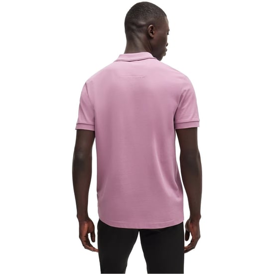 Men's Boss Hbg Paule 4 Polo Shirt, Premium Craftsmanship in Light Purple - Image 2