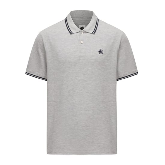 Men's Pretty Green Barton Polo in Grey Marl - Image 5