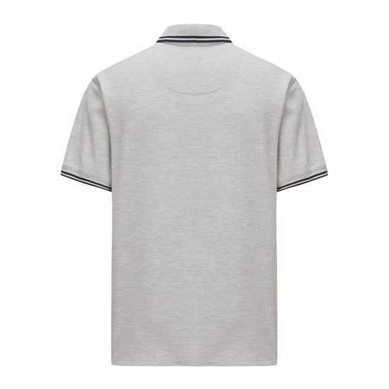 Men's Pretty Green Barton Polo in Grey Marl - Image 6