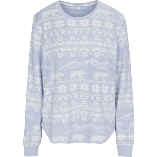 Women's PJ Salvage Salvage Snowflake Shirt in Hellblau - Image 1
