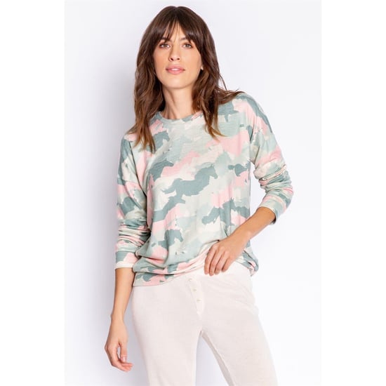 Women's PJ Salvage Salv L S Shirt in Khaki - Image 2