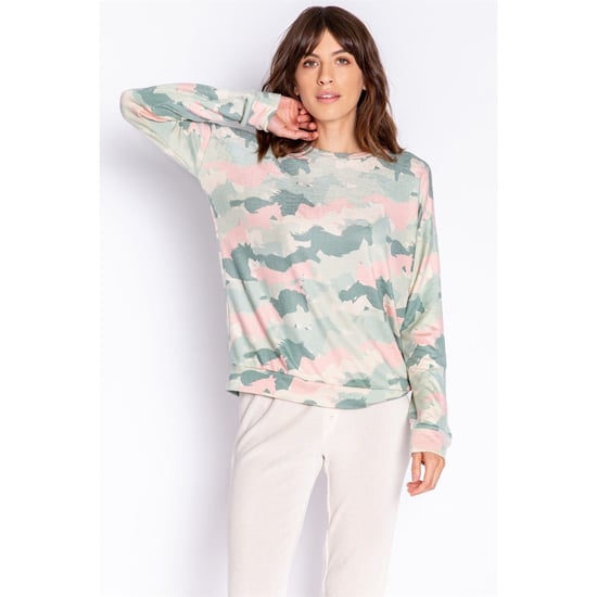 Women's PJ Salvage Salv L S Shirt in Khaki - Image 3