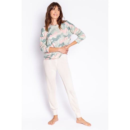 Women's PJ Salvage Salv L S Shirt in Khaki - Image 4