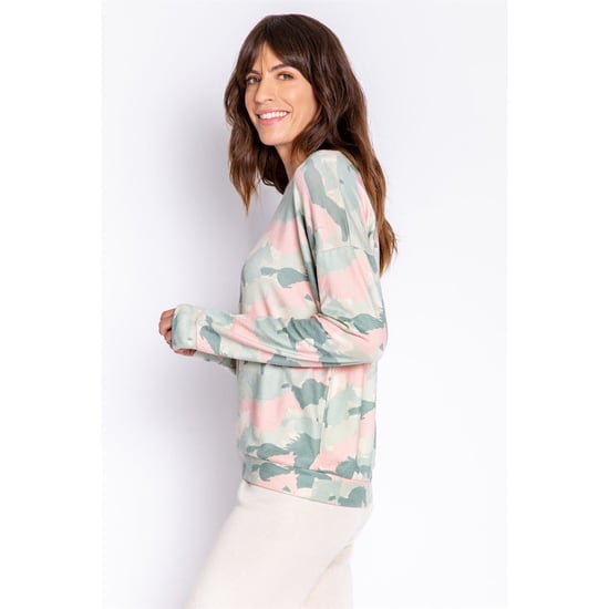 Women's PJ Salvage Salv L S Shirt in Khaki - Image 5
