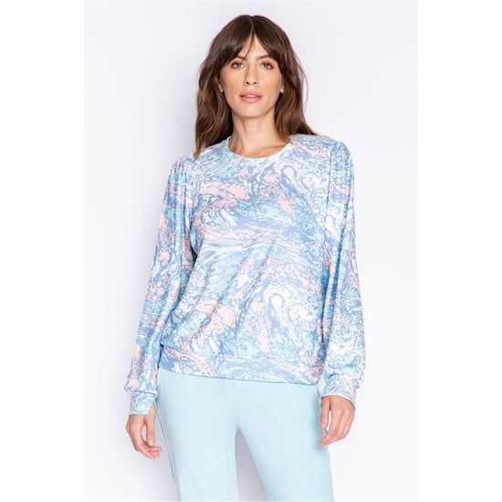 Women's PJ Salvage Salv Tie Die Watercolour Shirt in Multicolour - Image 1