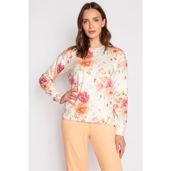 Women's PJ Salvage Salv L S Shirt in Beige - Image 1