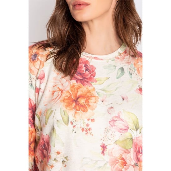 Women's PJ Salvage Salv L S Shirt in Beige - Image 3