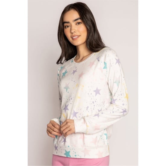 Women's PJ Salvage Salvage Starry Shirt in Off-White - Image 3