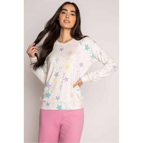 Women's PJ Salvage Salvage Starry Shirt in Off-White - Image 4