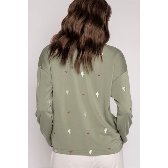 Women's PJ Salvage Salvage Olive Shirt in Hellgrün - Image 2