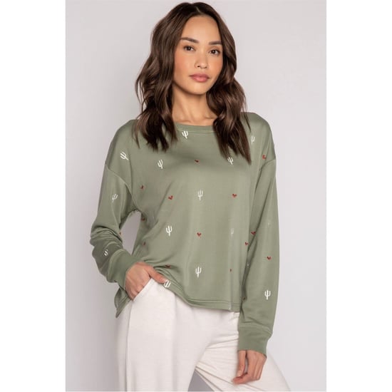 Women's PJ Salvage Salvage Olive Shirt in Hellgrün - Image 3