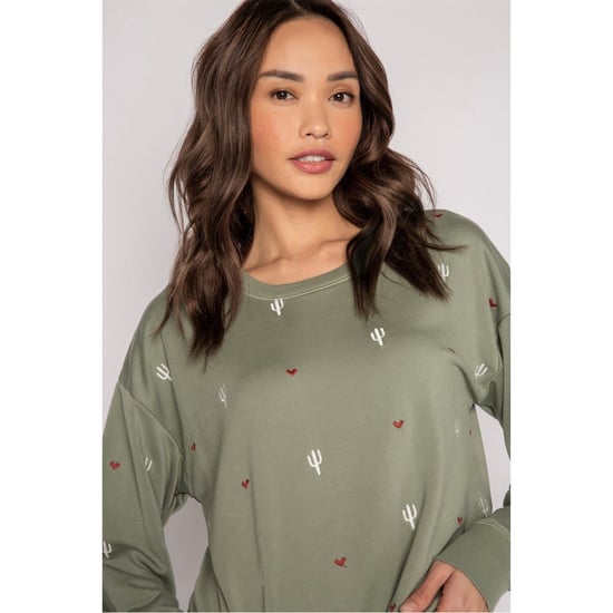 Women's PJ Salvage Salvage Olive Shirt in Hellgrün - Image 5