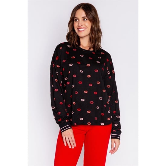 Women's PJ Salvage Salvage Lippy Shirt in Schwarz - Image 1