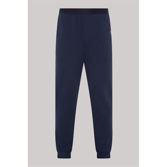 Men's Ted Baker Lettering Crew Neck Long Sleeve Pyjama Set in Navy - Image 3