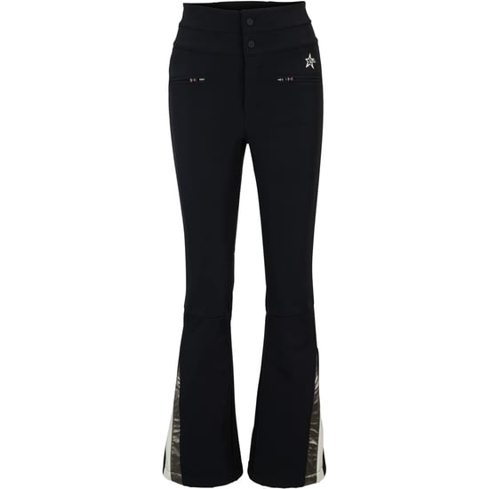 Women's Boss Color Block Flared Salopette with Zipped Pockets in Black - Image 4