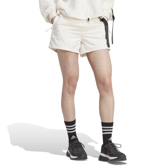 Women's adidas City Escape Shorts in chalk white - Image 2