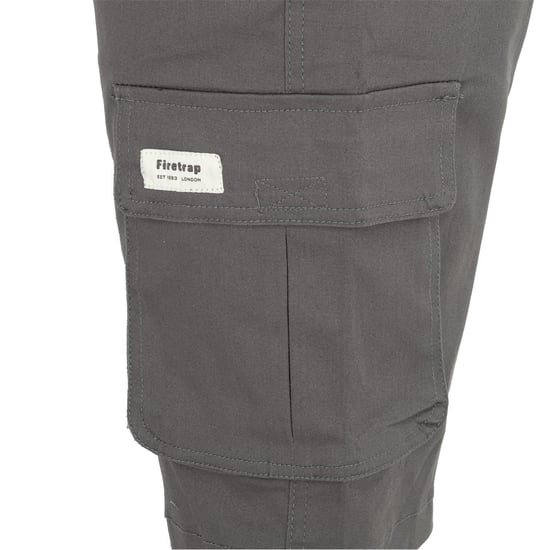 Men's Firetrap Cargo Shorts in Grey - Image 5