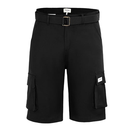 Men's Firetrap Cargo Shorts in Black - Image 1
