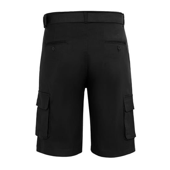 Men's Firetrap Cargo Shorts in Black - Image 2