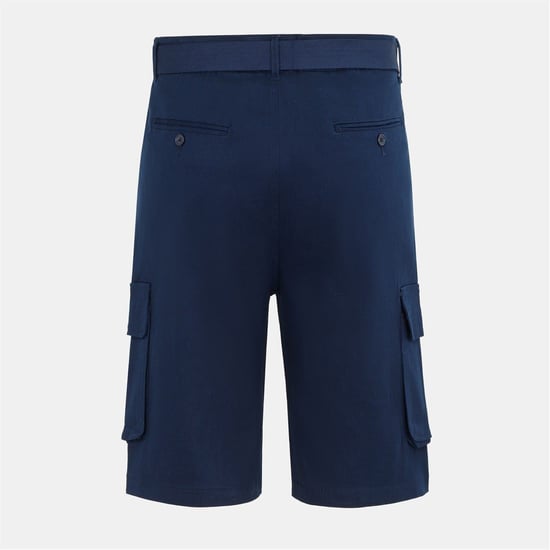 Men's Firetrap Cargo Shorts in Navy - Image 2
