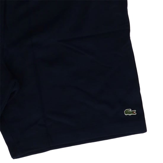 Men's Lacoste Basic Fleece Shorts in Black - Image 3