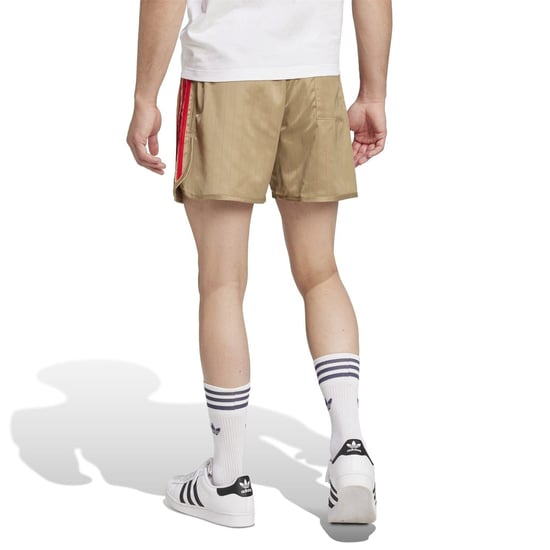 Men's adidas David Beckham Originals 3 Stripes Shorts in Hemp - Image 3