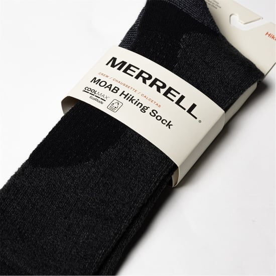 Men's Merrell Moab Crew Socks in Grey - Image 3