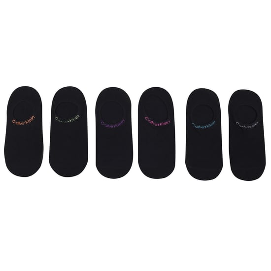 Women's Calvin Klein 6 Pack Socks in Black - Image 1