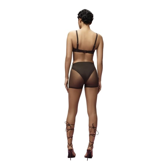 Women's adidas Originals Ivy Park Mesh Regular Fit Swim Short in Brown - Image 4