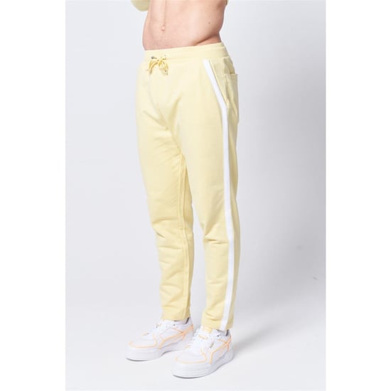 Men's Native Youth Slim Side Stripes Joggers in Yellow - Image 1