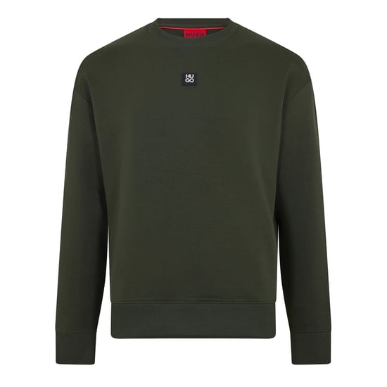 Men's Hugo Dettil Crew Neck Sweatshirt in Dark Green - Image 1