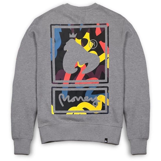 Men's Money Vice Crew in Grey Melange - Image 2