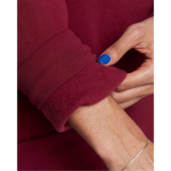 Women's Under Armour Oversize Fit Crew Neck Long Sleeve Sweatshirt in Red - Image 5