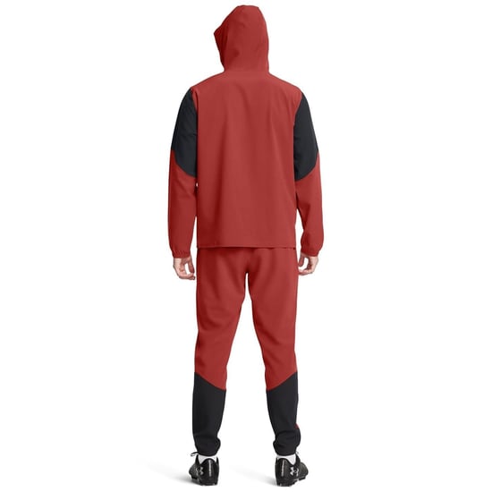 Men's Under Armour Hoodie Long Sleeve Tracksuit Set in Orange - Image 3