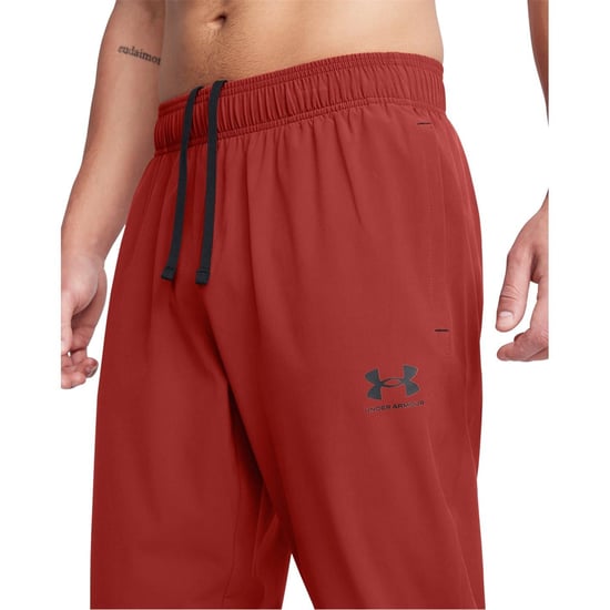 Men's Under Armour Hoodie Long Sleeve Tracksuit Set in Orange - Image 4