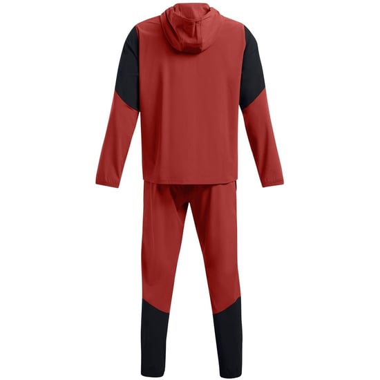 Men's Under Armour Hoodie Long Sleeve Tracksuit Set in Orange - Image 5