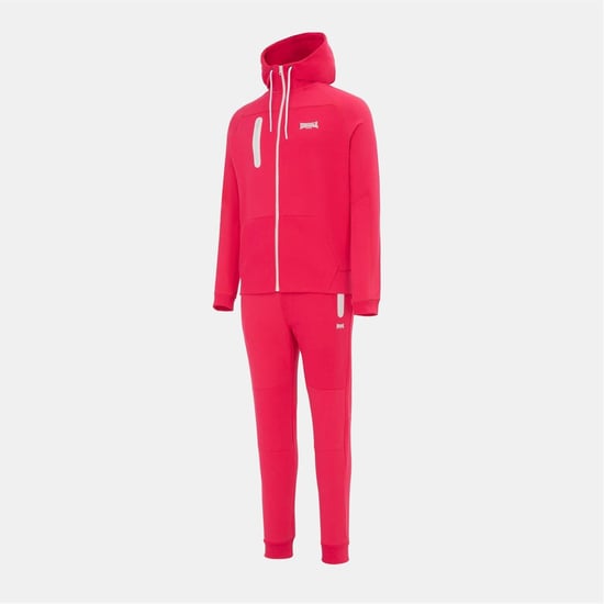 Men's Lonsdale Tracksuit in RED - Image 3